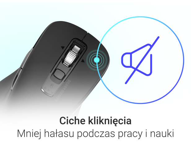 Silver Monkey Bezprzewodowa mysz optyczna Office Plus - 1514811 - zdjęcie 4